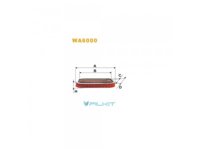 Фільтр  повітряний  WA6000  [WIX]