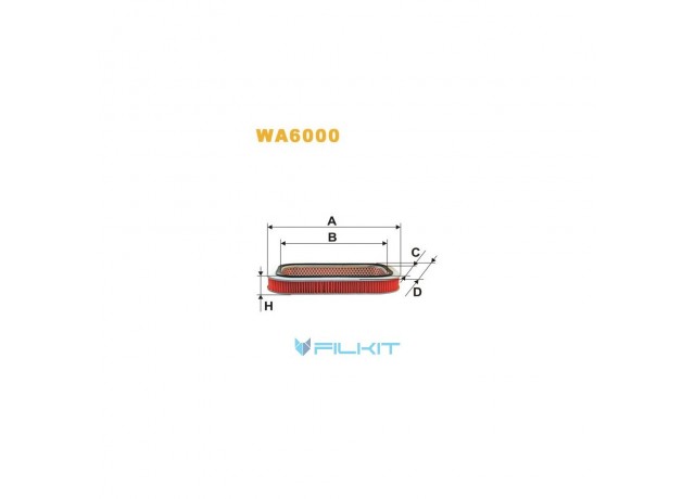 Фільтр  повітряний  WA6000  [WIX]