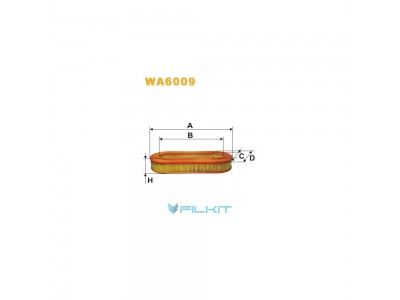 Фільтр  повітряний  WA6009  [WIX]
