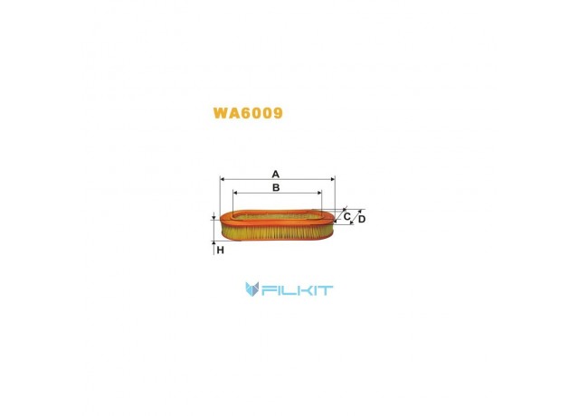 Фільтр  повітряний  WA6009  [WIX]