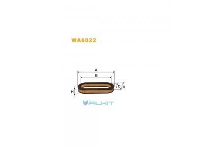 Фільтр  повітряний  WA6022  [WIX]