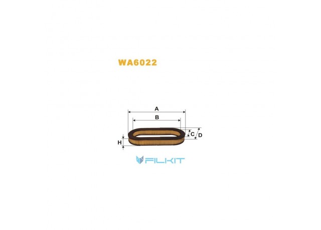 Фільтр  повітряний  WA6022  [WIX]
