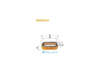 Фільтр  повітряний  WA6024  [WIX]