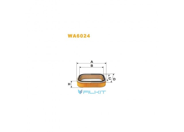 Фільтр  повітряний  WA6024  [WIX]