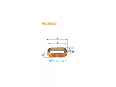 Фільтр  повітряний  WA6025  [WIX]