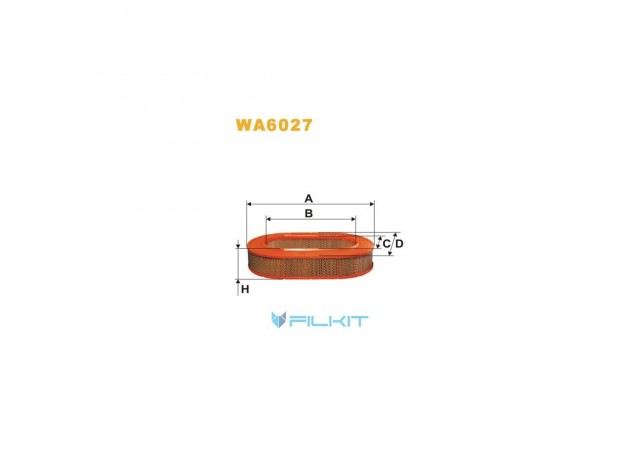 Фільтр  повітряний  WA6027  [WIX]
