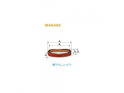Фільтр  повітряний  WA6489  [WIX]