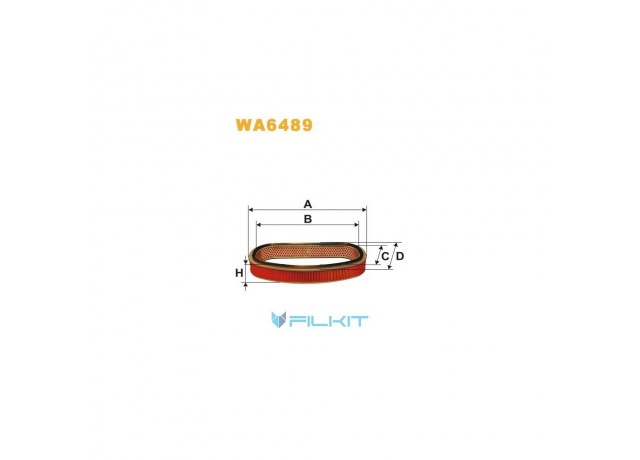 Фільтр  повітряний  WA6489  [WIX]