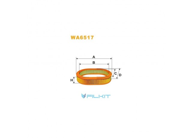 Фільтр  повітряний  WA6517  [WIX]