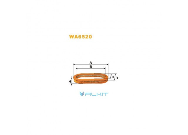 Фільтр  повітряний  WA6520  [WIX]