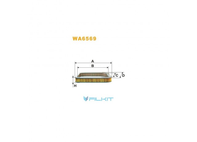 Фільтр  повітряний  WA6569  [WIX]