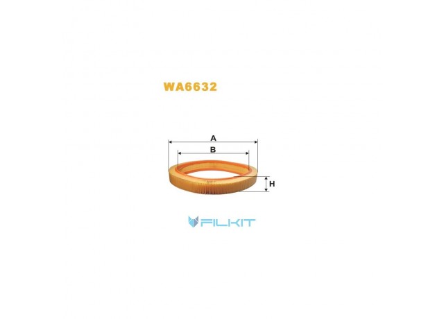Фільтр  повітряний  WA6632  [WIX]