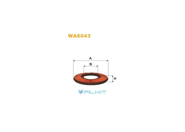 Фільтр  повітряний  WA6043  [WIX]