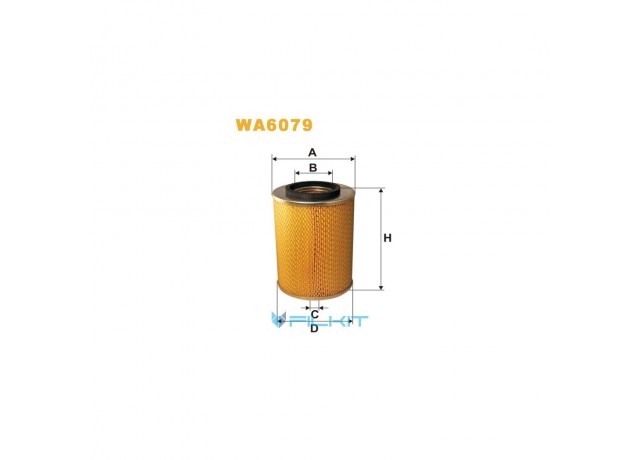 Фільтр  повітряний  WA6079  [WIX]