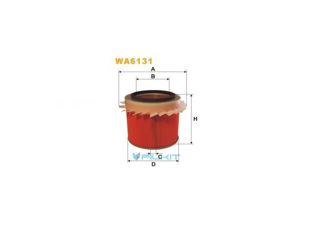 Фільтр  повітряний  WA6131  [WIX]