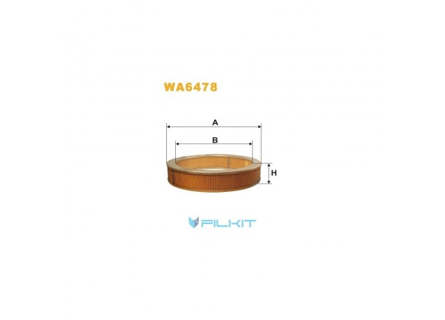 Фільтр  повітряний  WA6478  [WIX]