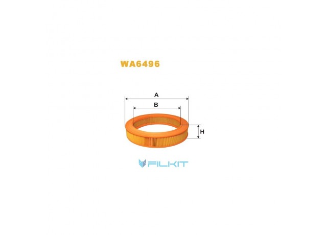 Фільтр  повітряний  WA6496  [WIX]
