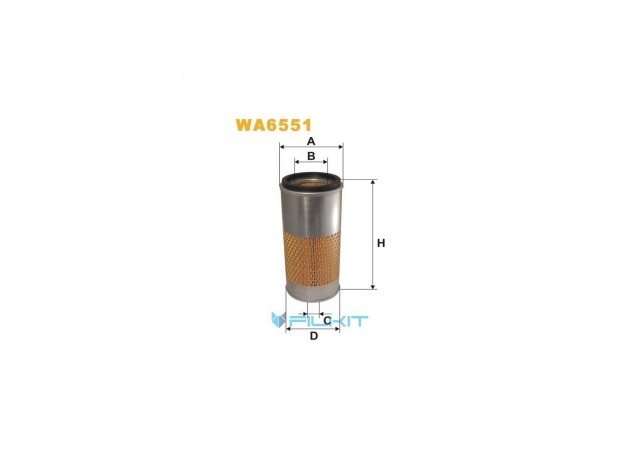 Фільтр  повітряний  WA6551  [WIX]