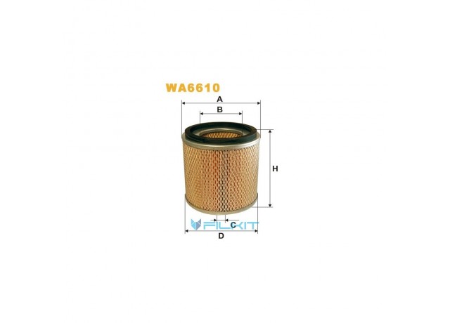Фільтр  повітряний  WA6610  [WIX]
