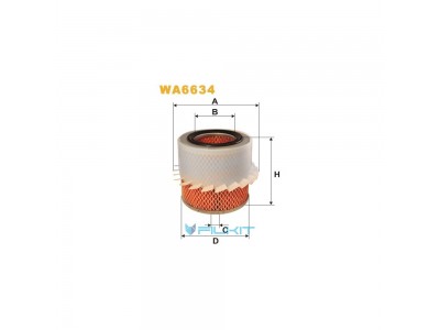 Фільтр  повітряний  WA6634  [WIX]