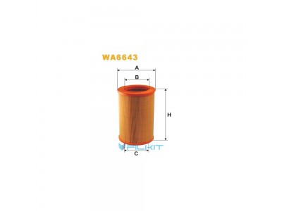 Фільтр  повітряний  WA6643  [WIX]