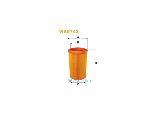 Фільтр  повітряний  WA6742  [WIX]