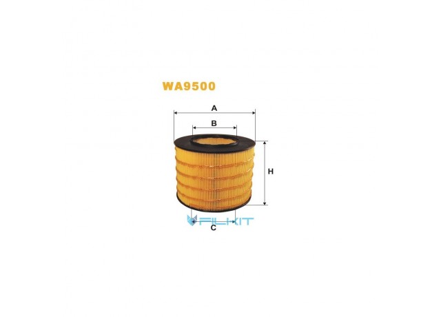 Фільтр  повітряний  WA9500  [WIX]