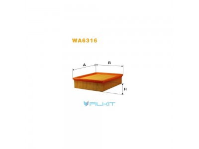 Фільтр  повітряний  WA6316  [WIX]