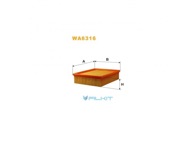 Фільтр  повітряний  WA6316  [WIX]