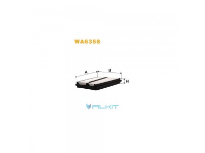 Фільтр  повітряний  WA6358  [WIX]