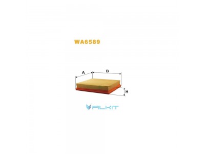 Фільтр  повітряний  WA6589  [WIX]