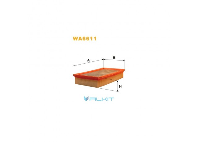 Фільтр  повітряний  WA6611  [WIX]