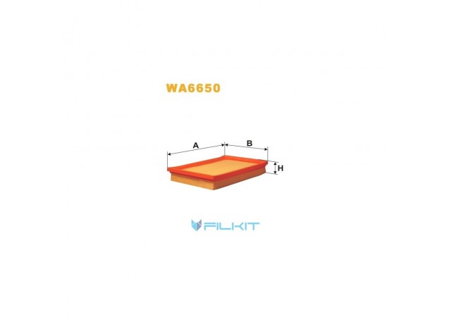 Фільтр  повітряний  WA6650  [WIX]