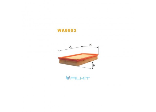 Фільтр  повітряний  WA6653  [WIX]