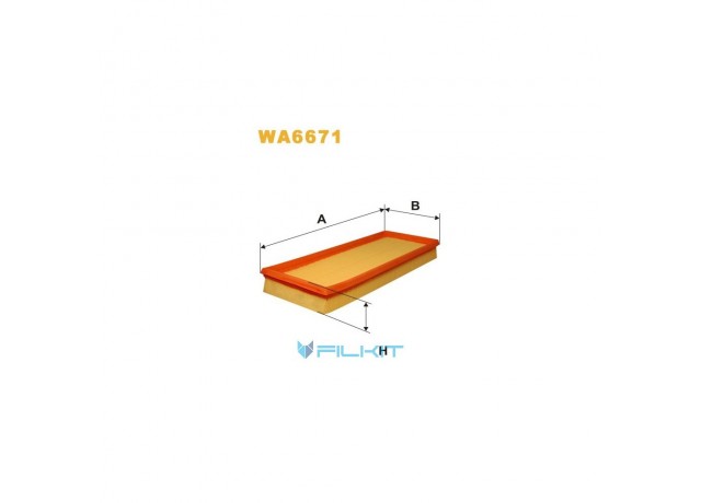 Фільтр  повітряний  WA6671  [WIX]