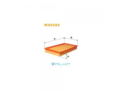 Фільтр  повітряний  WA6686  [WIX]