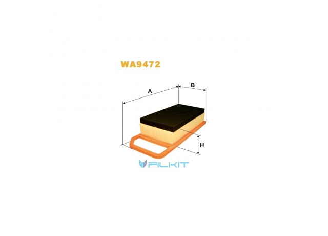 Фільтр  повітряний  WA9472  [WIX]