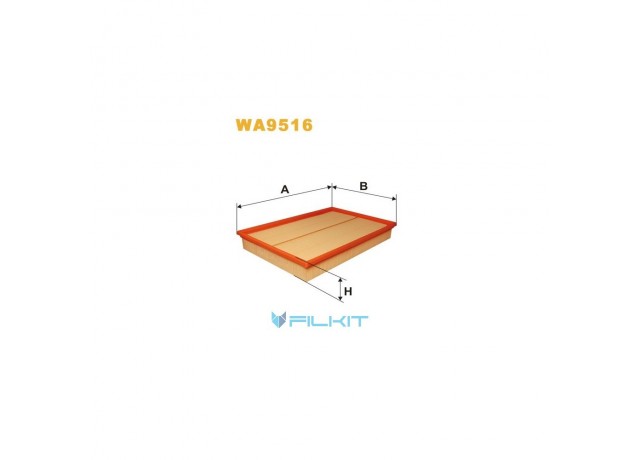 Фільтр  повітряний  WA9516  [WIX]