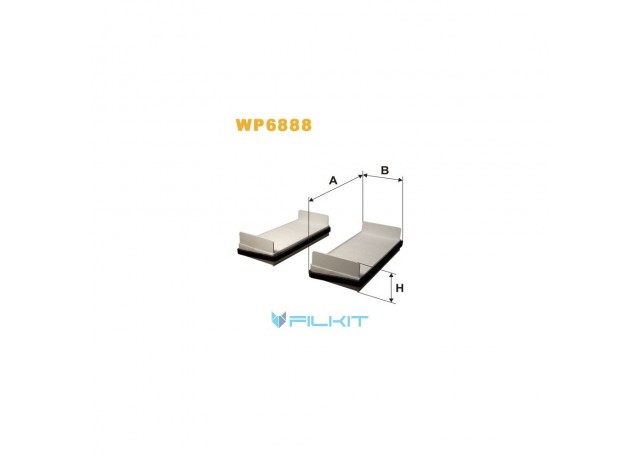 Фільтр  салону  (фільтр  кабіни)  WP6888  [WIX]