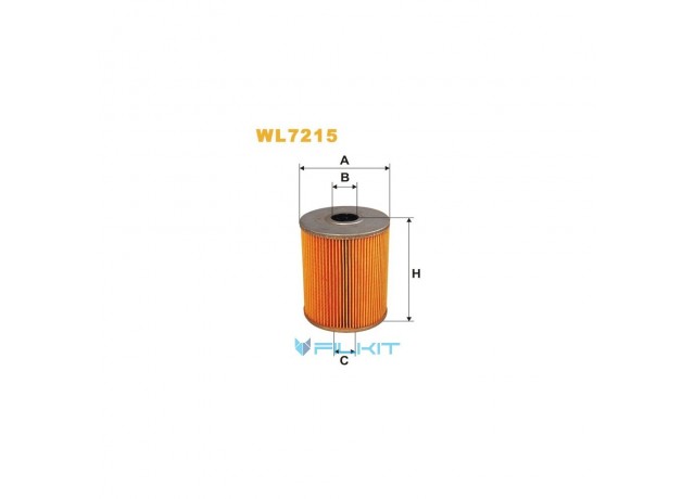 Фильтр  масляный  (вставка)  WL7215  [WIX]