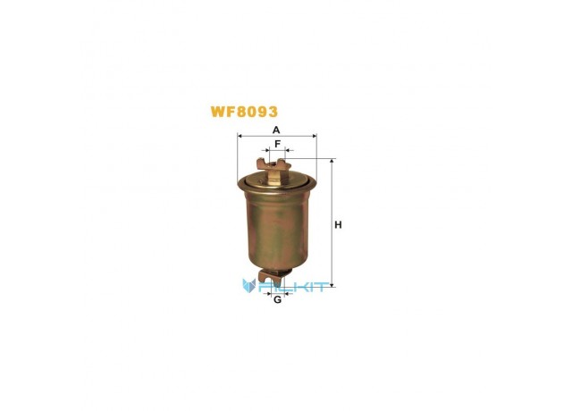 Фильтр  топливный  WF8093  [WIX]
