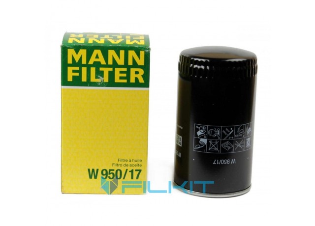 Фильтр  масляный  W950/17  [MANN]