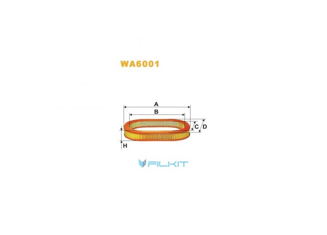 Фільтр  повітряний  WA6001  [WIX]