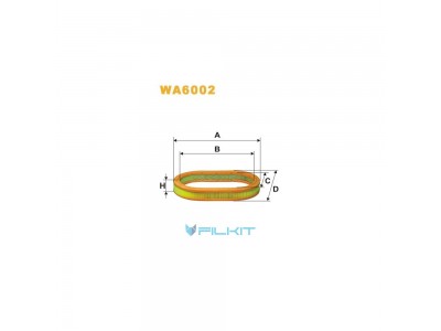 Фільтр  повітряний  WA6002  [WIX]