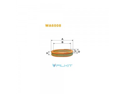 Фільтр  повітряний  WA6008  [WIX]