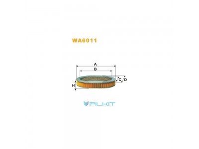 Фільтр  повітряний  WA6011  [WIX]