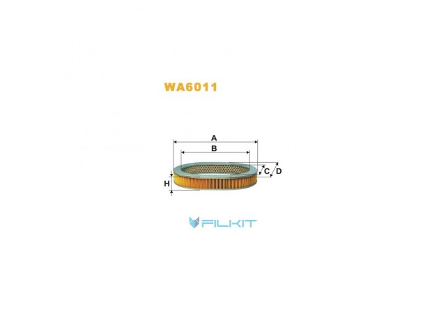 Фільтр  повітряний  WA6011  [WIX]