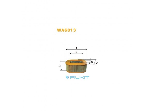 Фільтр  повітряний  WA6013  [WIX]
