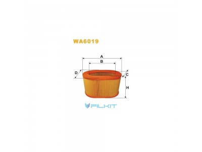 Фільтр  повітряний  WA6019  [WIX]