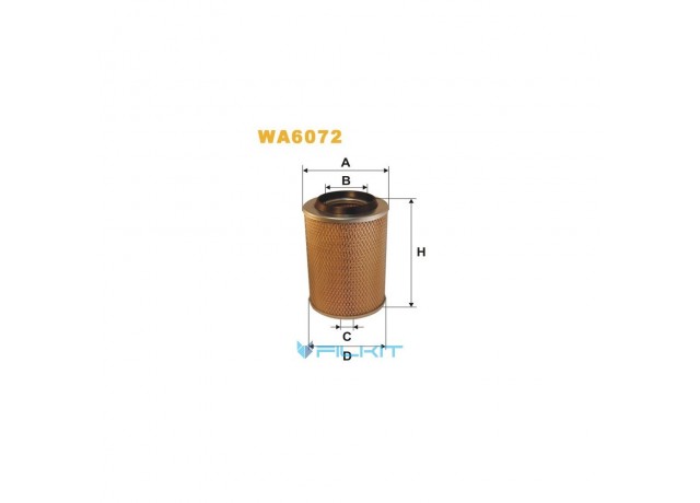 Фільтр  повітряний  WA6072  [WIX]